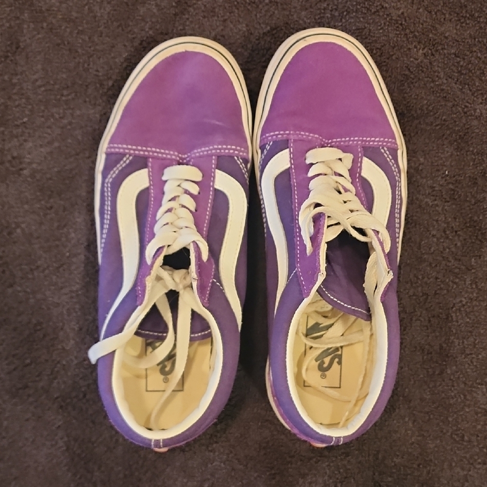 Purple and White Sneakers